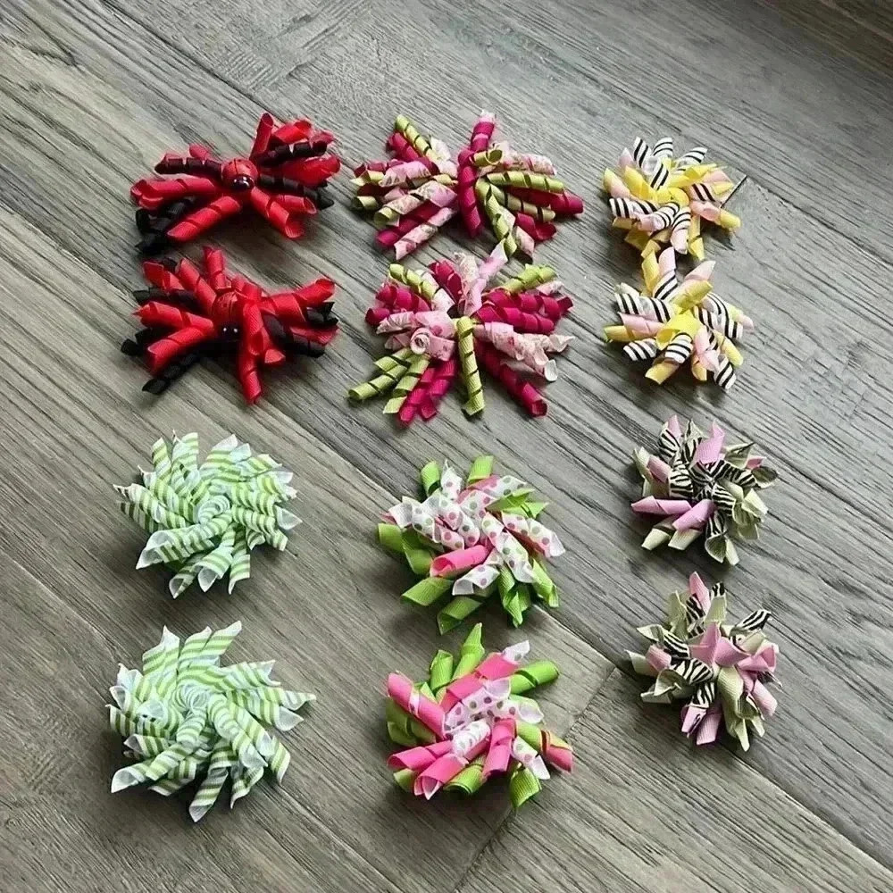 ✨2/$30✨HANDMADE Hair Bows | Colourful handmade Korker bows  pack of 12
